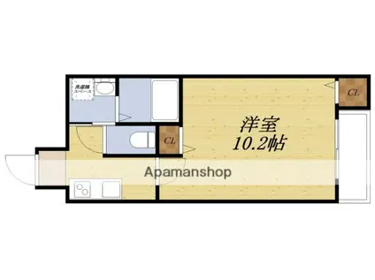 フジパレス吹田金田公園(1K/3階)の間取り写真