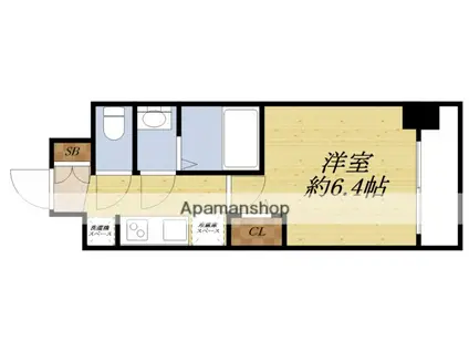 プレサンス西中島南方セレスト(1K/6階)の間取り写真