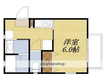 TMコート新大阪(1K/3階)の間取り写真