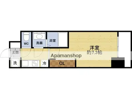 ライジングメゾン新大阪サウス(1K/10階)の間取り写真