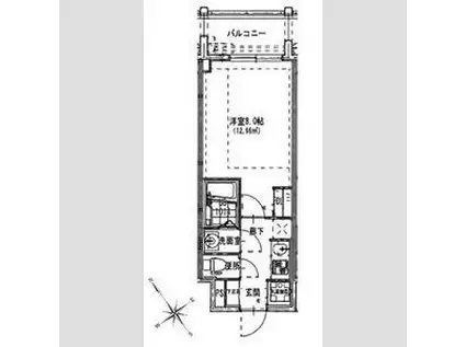 S-RESIDENCE 都島(1K/11階)の間取り写真