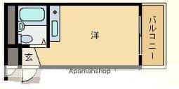 プレアール野中(ワンルーム/4階)の間取り写真