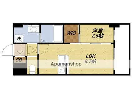 セレニテ新大阪グランデ ミリュー(1LDK/5階)の間取り写真