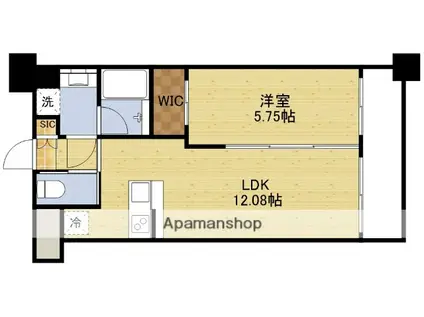 プレジオ東三国(1LDK/2階)の間取り写真