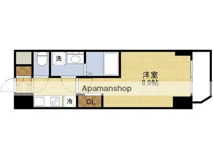 ファーストフィオーレ北大阪リアン(1K/5階)の間取り写真