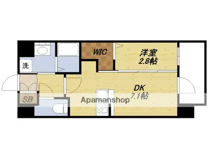 エステムコート新大阪ⅩⅥパルス(1DK/6階)の間取り写真