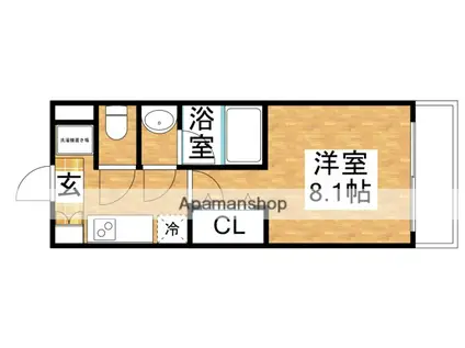 レジディア新大阪(1K/11階)の間取り写真