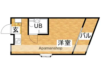 エクセレンスハイツ(ワンルーム/2階)の間取り写真