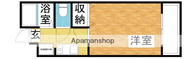 メゾンアリュール(1K/2階)の間取り写真