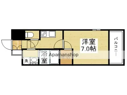 エスプレイス新大阪サウスゲート(1K/7階)の間取り写真