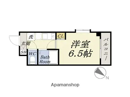 メゾンドフェンテ(1K/3階)の間取り写真