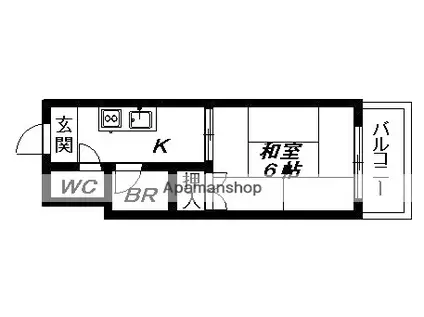 DOビル大阪港(1K/4階)の間取り写真