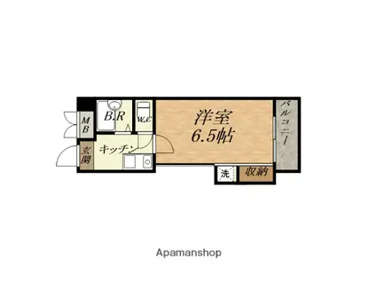 アンタンテセブンス(1K/3階)の間取り写真