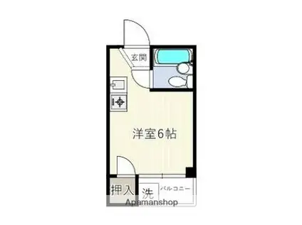 大正ギャラクシー(ワンルーム/3階)の間取り写真