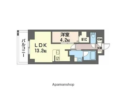 サンエール南堀江(1LDK/10階)の間取り写真