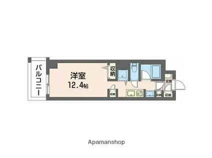 サンエール南堀江(ワンルーム/4階)の間取り写真