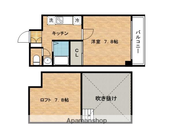 ハーバーハウス大阪(1K/6階)の間取り写真