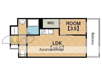 グレイス 阿倍野松崎(1LDK/7階)の間取り写真