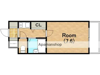 フロレスコ昭和町(1K/5階)の間取り写真