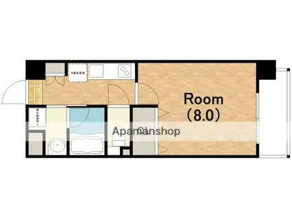 グランジュテ住吉(1K/6階)の間取り写真