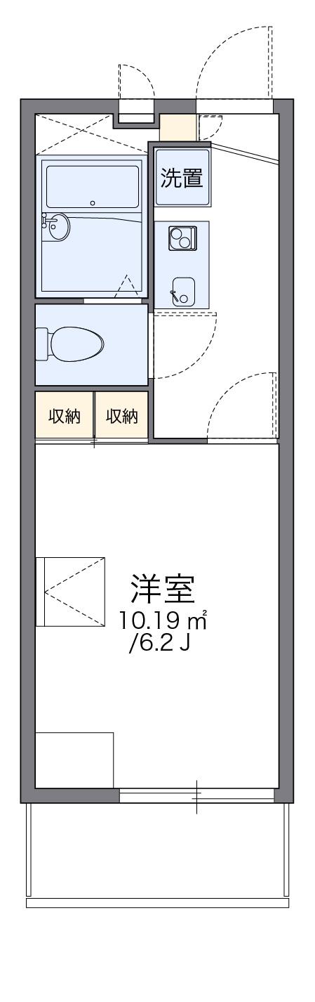 レオパレス花水木二番館(1K/2階)の間取り写真