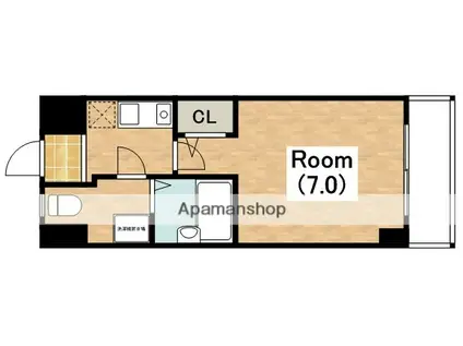 K-イーストビル(1K/5階)の間取り写真