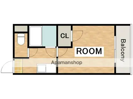 アリストプラザ中野(1K/4階)の間取り写真