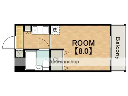 G-HOUSE(ワンルーム/3階)の間取り写真