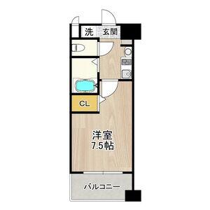 フェニックス日本橋高津(1K/2階)の間取り写真