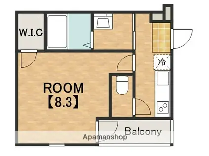 フジパレス喜連瓜破2番館(1K/2階)の間取り写真