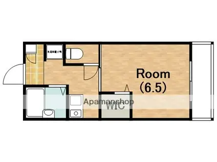 ブルーメ公園南(1K/3階)の間取り写真