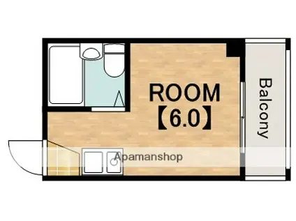 エムエスエイ山王(ワンルーム/5階)の間取り写真