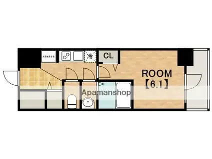 プレサンス天王寺ノースヴィアーレ(1K/5階)の間取り写真