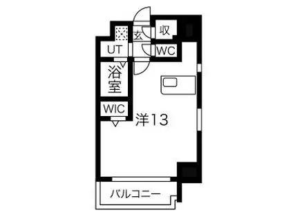 アバンティ桜宮(ワンルーム/6階)の間取り写真