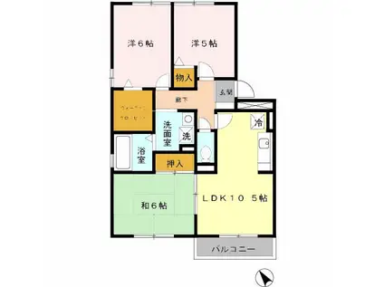 センチュリーコート(3LDK/1階)の間取り写真