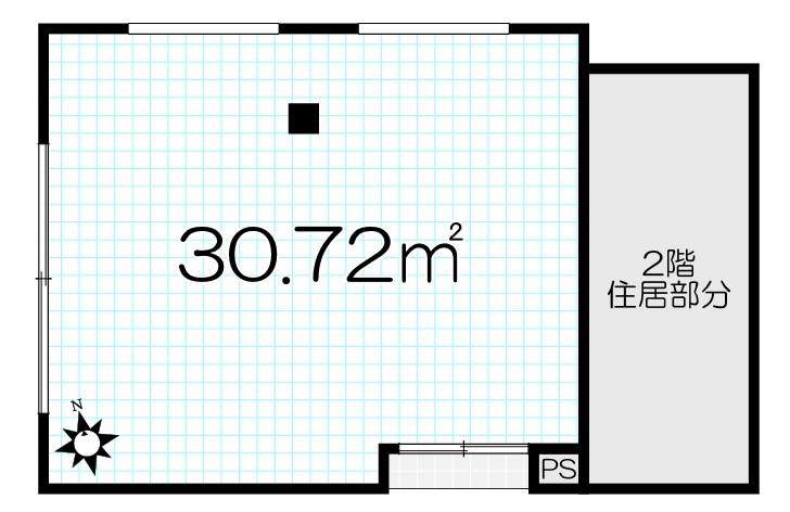 大阪メトロ谷町線 四天王寺前夕陽ケ丘駅 徒歩8分 2階建 築1年(ワンルーム)の間取り写真