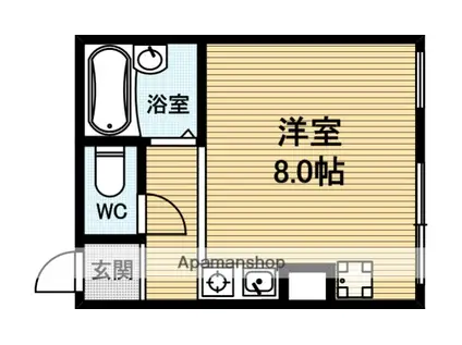 吉田ビル(ワンルーム/3階)の間取り写真