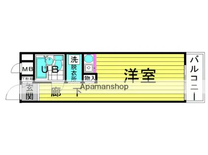 朝日プラザ梅田Ⅱ(ワンルーム/4階)の間取り写真