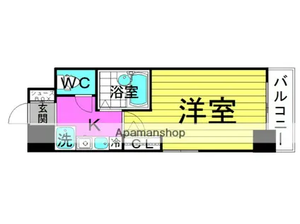 エスリード梅田東(1K/6階)の間取り写真