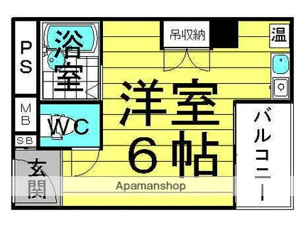 レジデンスイン梅田(ワンルーム/8階)の間取り写真