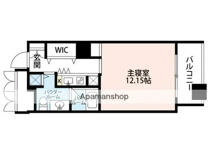 THE TOWER OSAKA RESIDENCE(ワンルーム/6階)の間取り写真