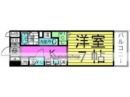 LUMINOUS新大阪(1K/7階)の間取り写真