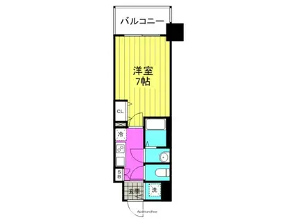 ファーストフィオーレ新梅田(1K/4階)の間取り写真