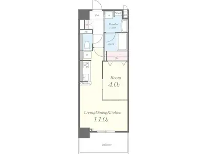 江坂 和(1LDK/6階)の間取り写真