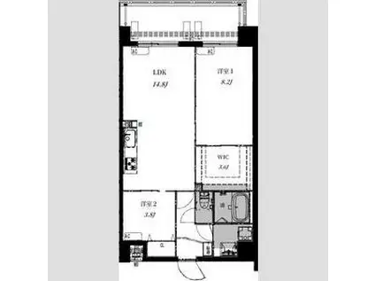 ALIVIS野田阪神(2LDK/6階)の間取り写真