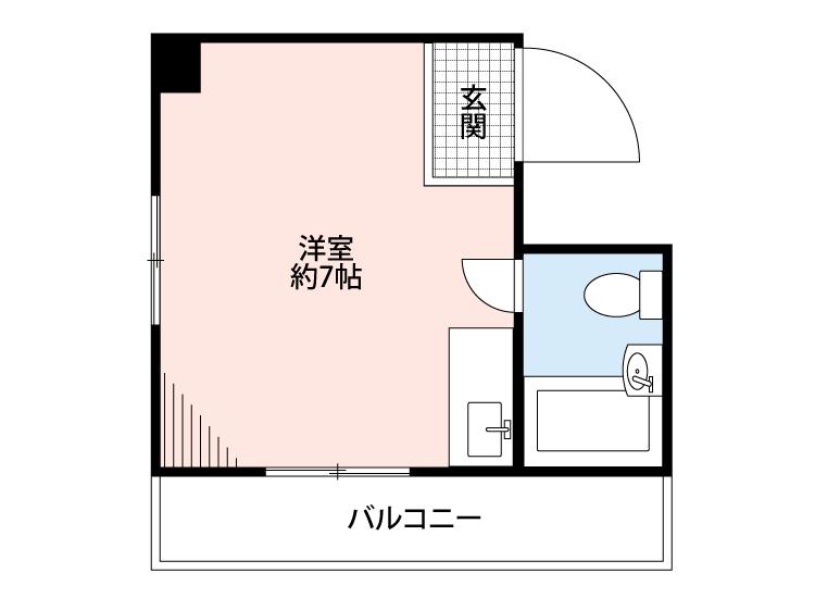 IDC エクセレンス月が丘(ワンルーム/2階)の間取り写真