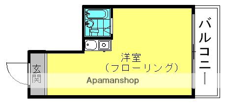 COLLECTION中崎Ⅱ(ワンルーム/3階)の間取り写真