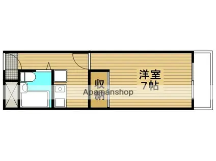 ルーブルハイツ(1K/1階)の間取り写真