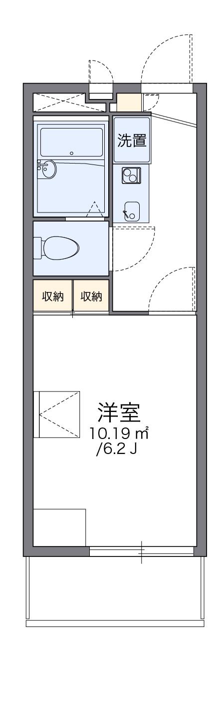 レオパレスノースⅤ(1K/3階)の間取り写真