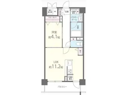 RESIDENCE MIWA(ワンルーム/1階)の間取り写真